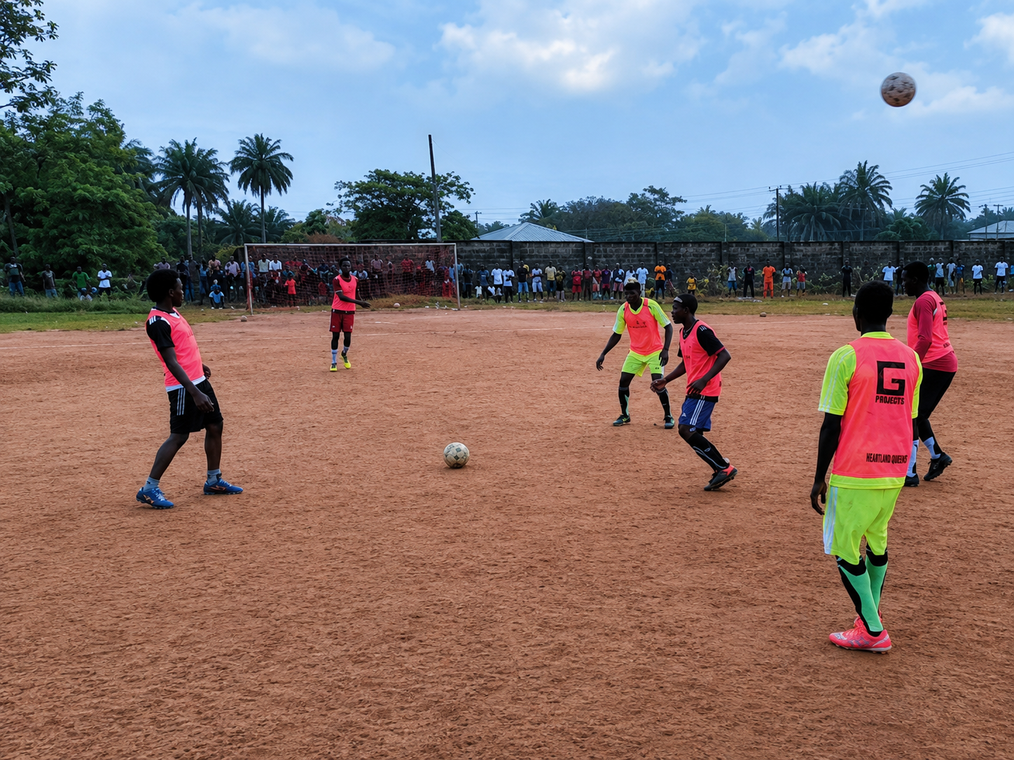 Akabo Super League football match in progress
